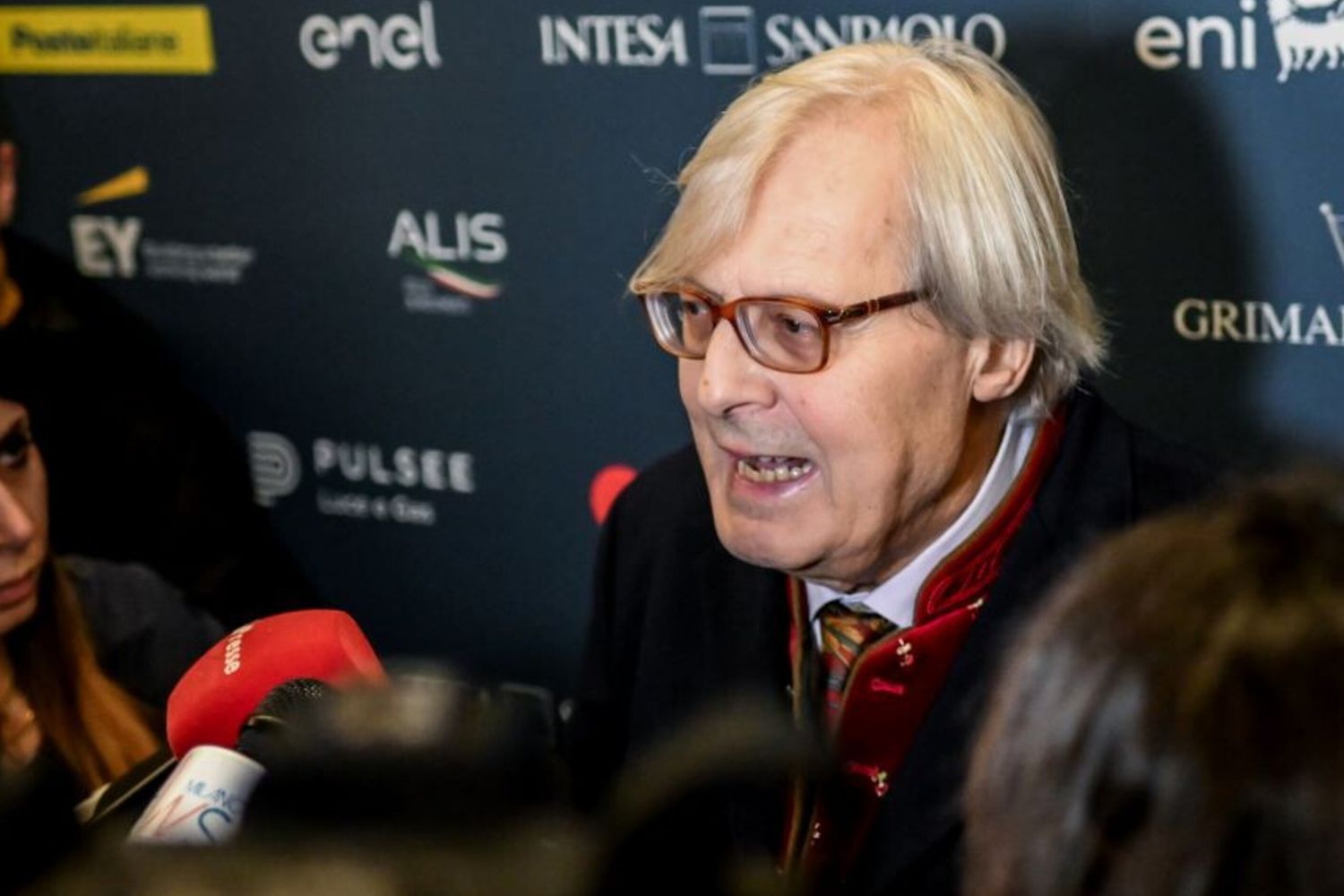 Milano, 2/2/2024, Vittorio Sgarbi all'evento "La Ripartenza, liberi di pensare" dove ha annunciato le sue dimissioni