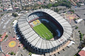 Vista aerea dello stadio Azteca di Città del Messico