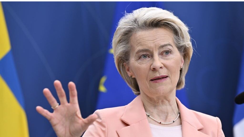 La presidente della Commissione europea Ursula von der Leyen