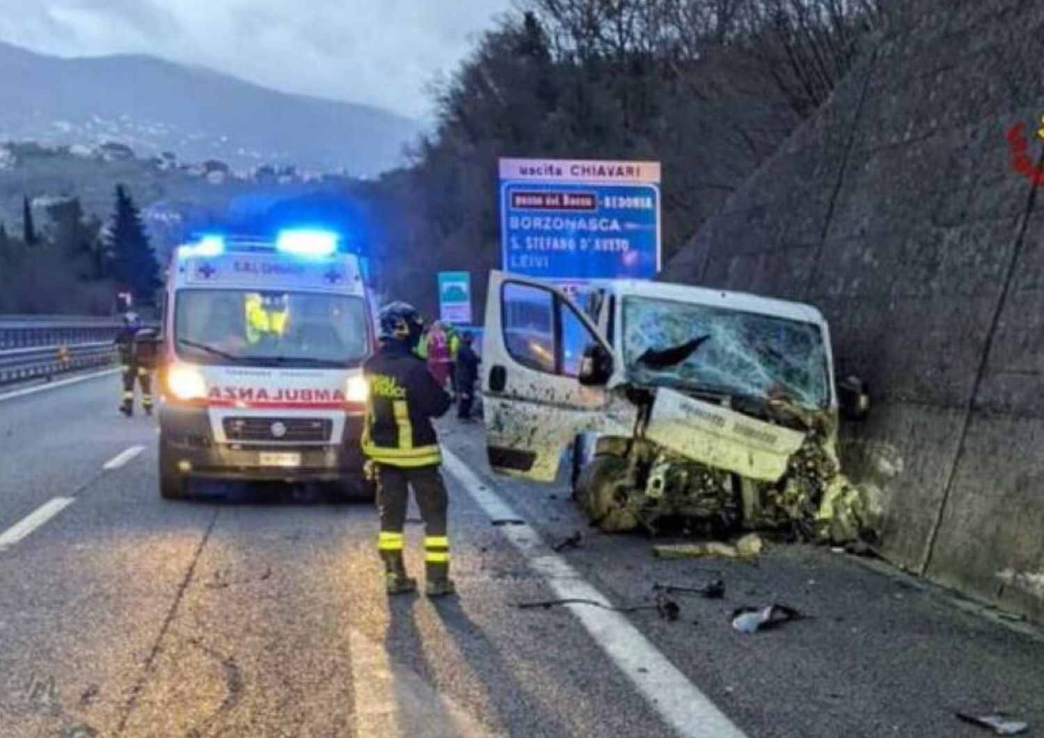 L'incidente di questa mattina sull'A12