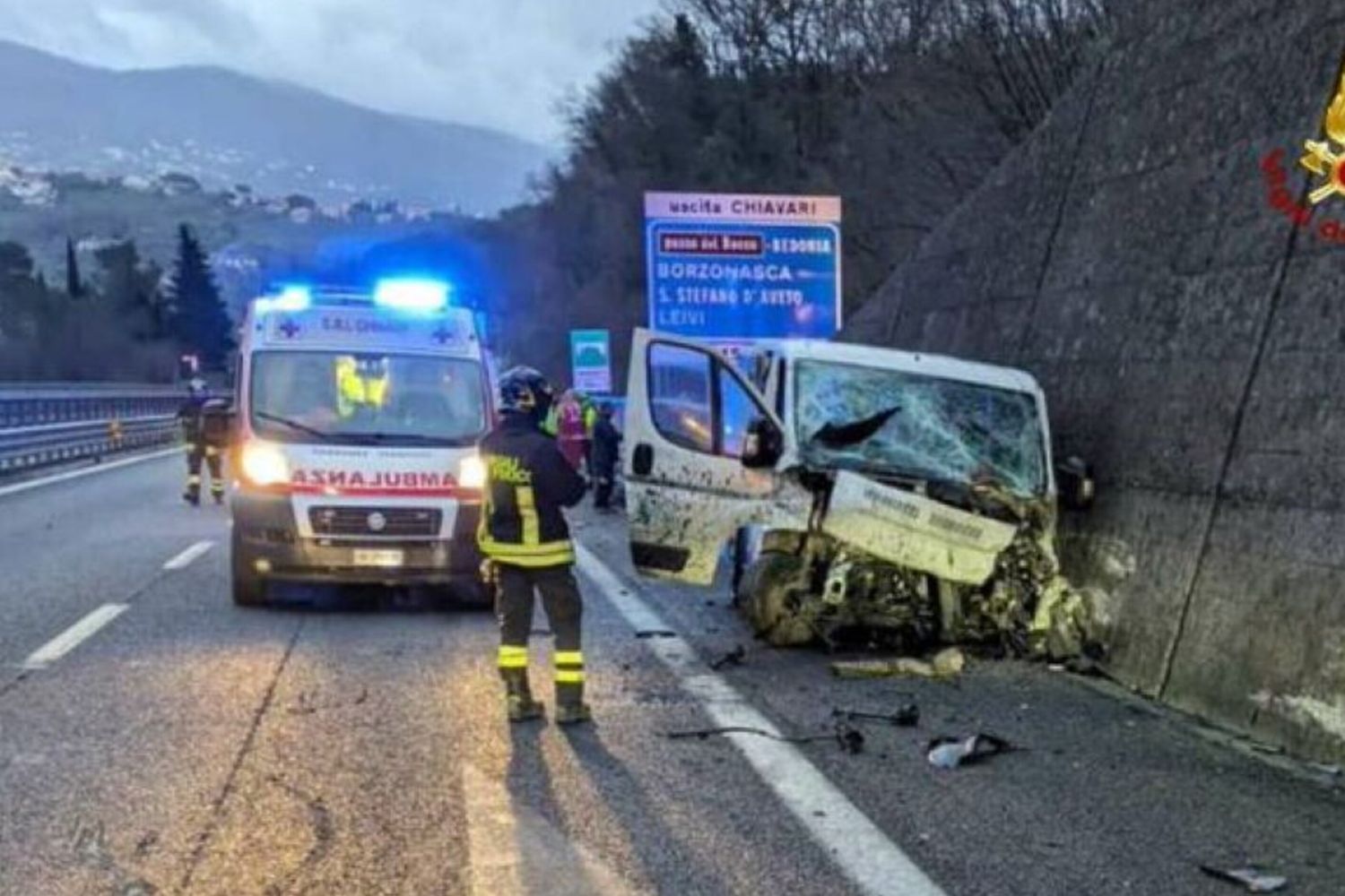 L'incidente di questa mattina sull'A12
