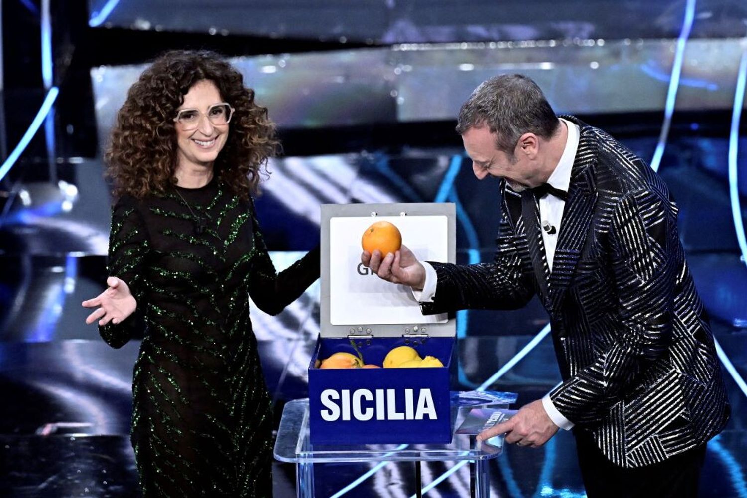 Teresa Mannino e Amadeus