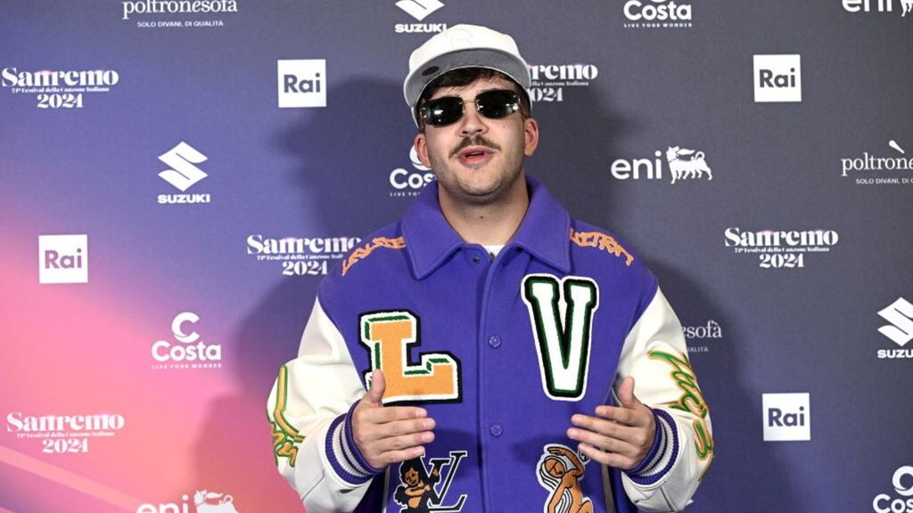 Il rapper Geolier, secondo classificato