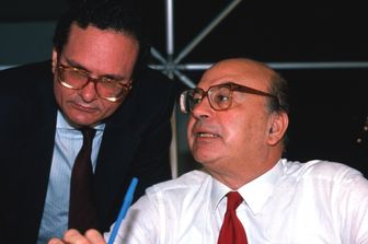 Intini e Craxi nel 1991