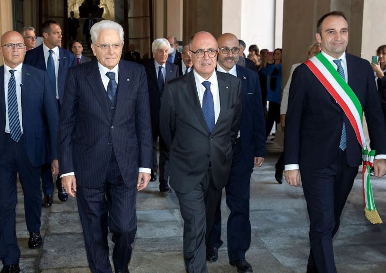 Sergio Mattarella e il presidente della Corte dei Conti Guido Carlino
