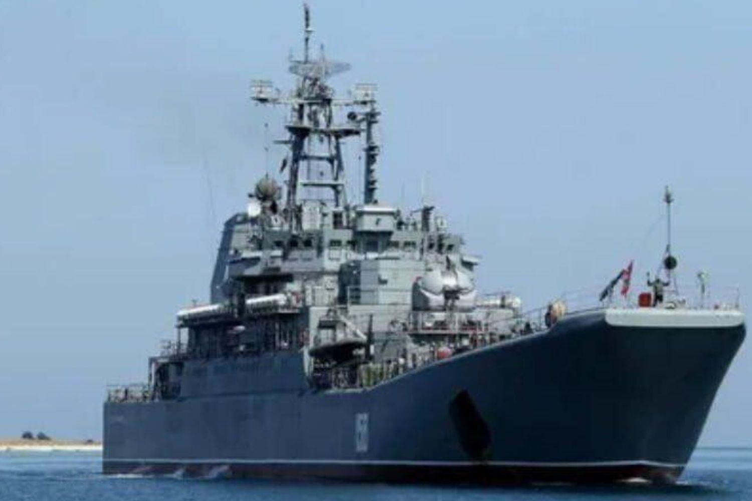 La Cesar Kunikov prima dell'affondamento