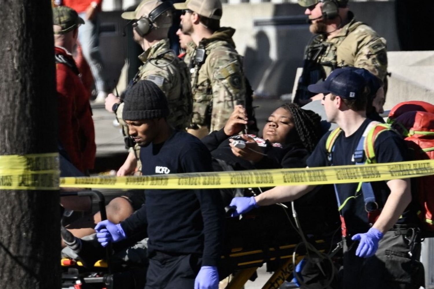 Il luogo della sparatoria a Kansas City