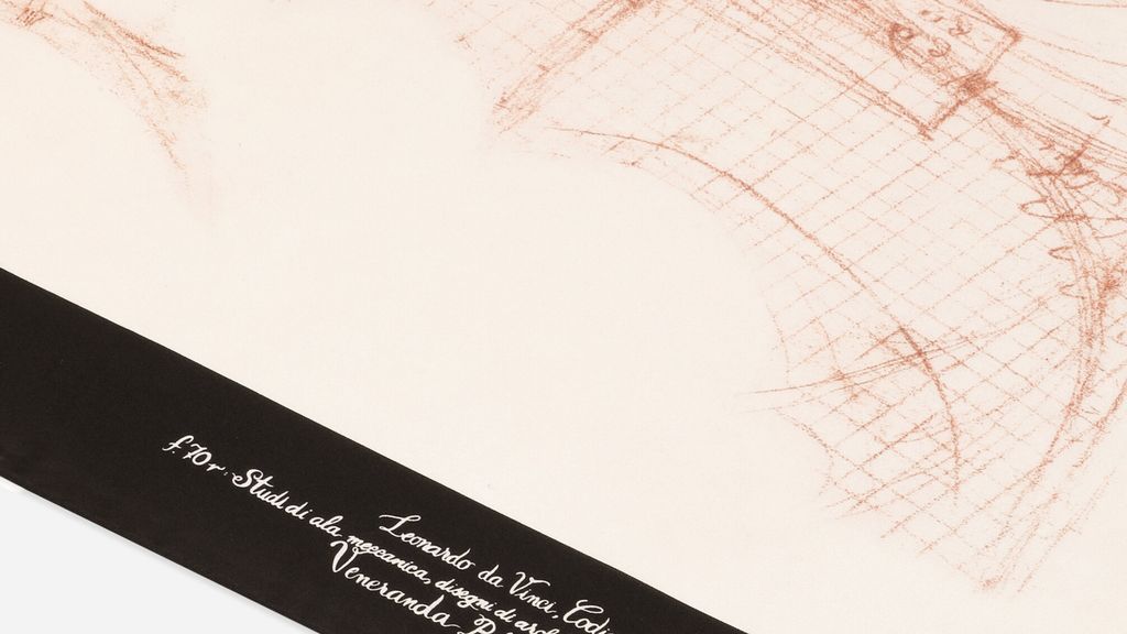 Foulard ispirati alle tavole create da Leonardo Da  Vinci
