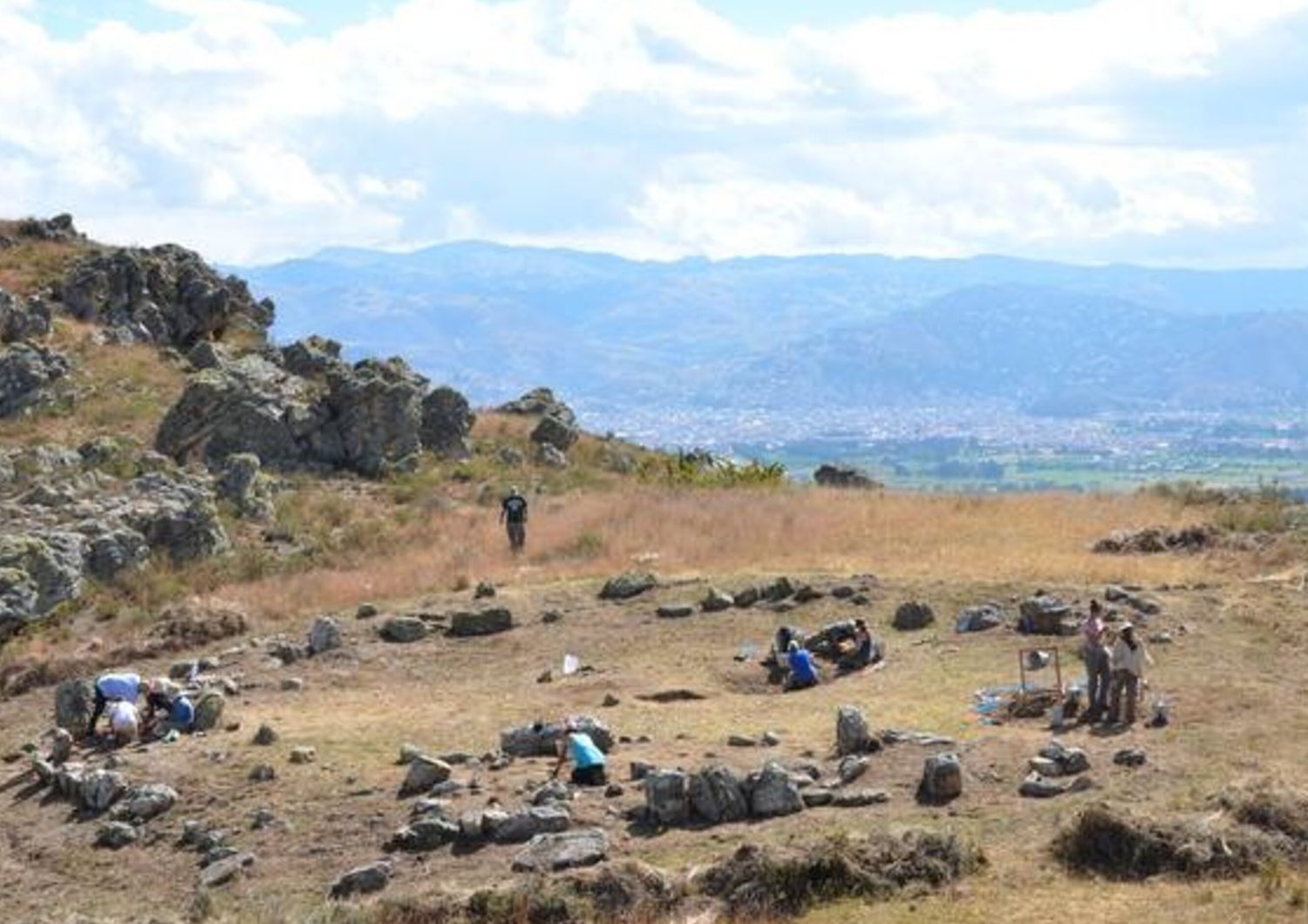 Piazza circolare costruita circa 4.750 anni fa nel bacino di Cajamarca, nel Perù settentrionale