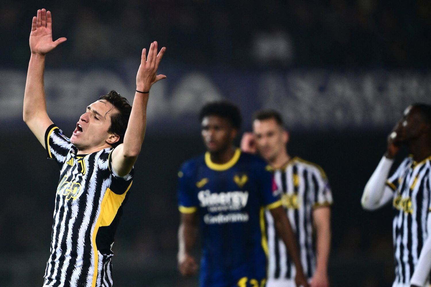 Verona-Juventus: il disappunto di Chiesa