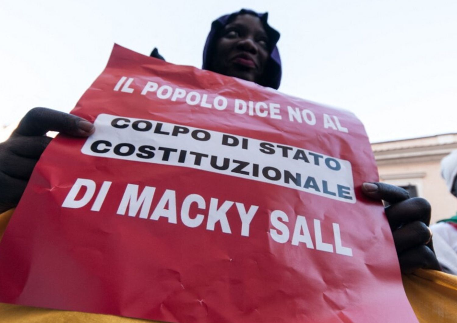 Manifestazione a Roma contro il governo del Senegal