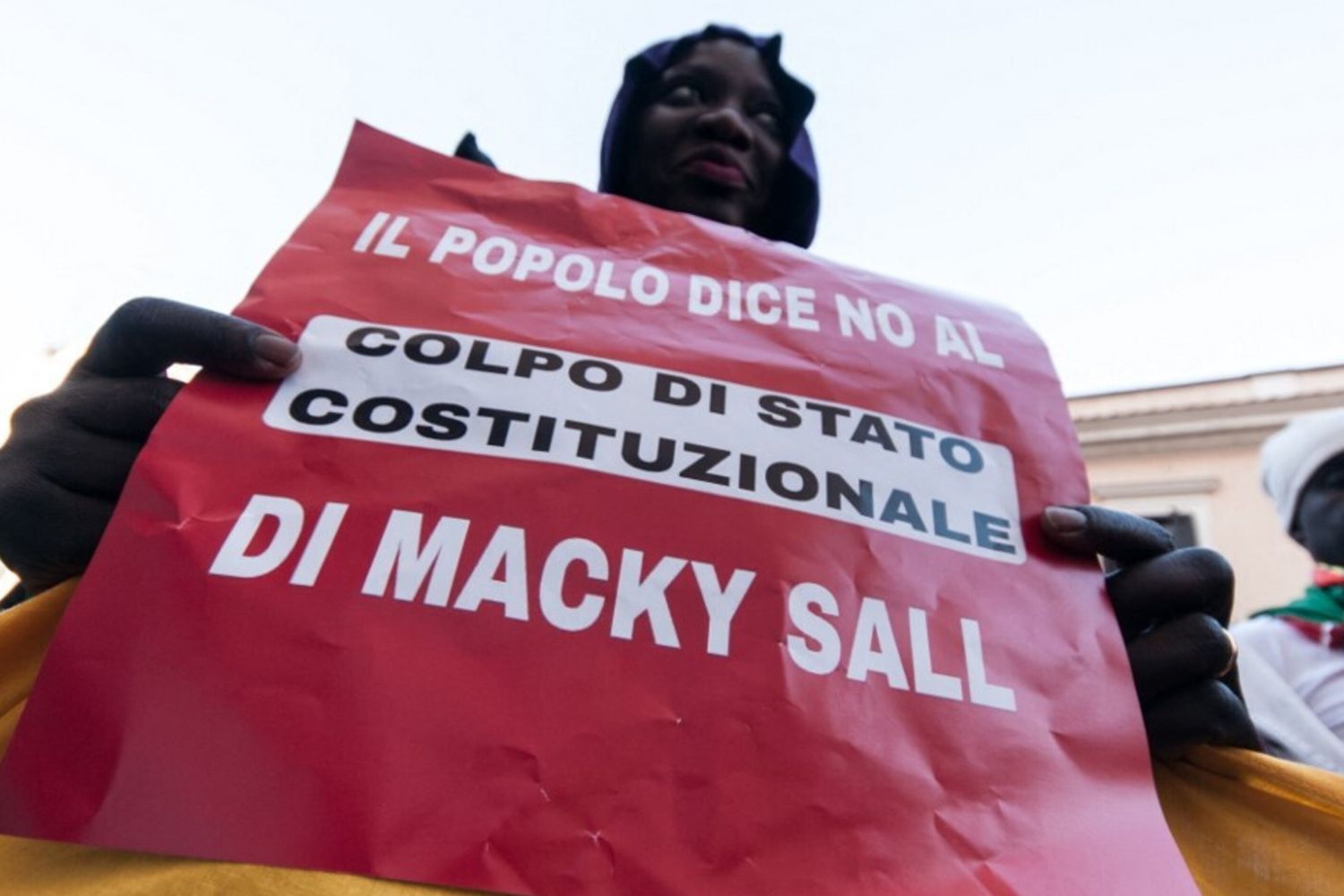 Manifestazione a Roma contro il governo del Senegal