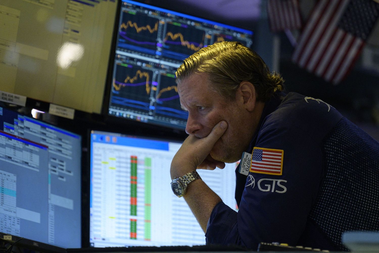 Un trader a Wall Street
