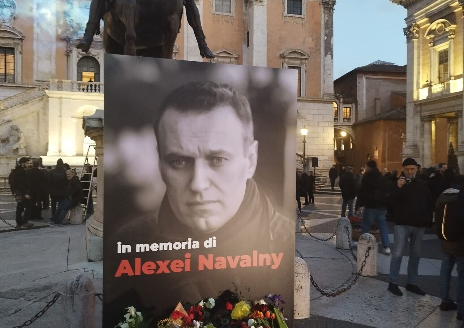 Fiaccolata Navalny a Roma