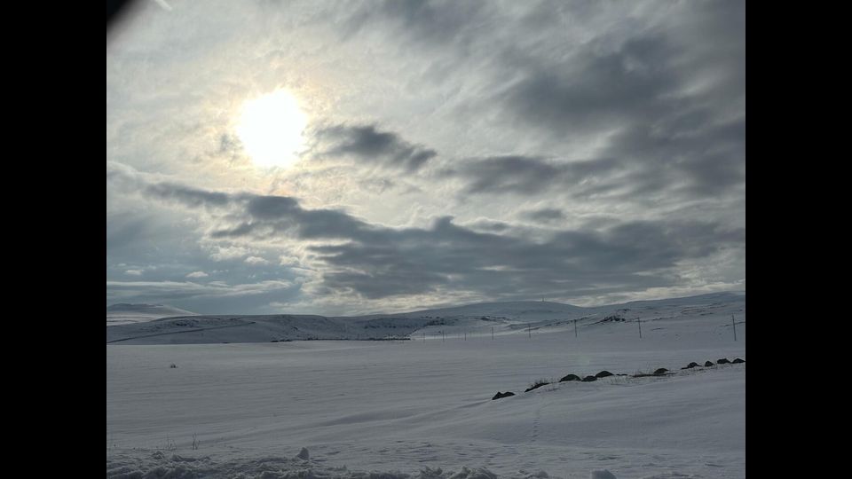 L’Anatolia settentrionale innevata in prossimita’ di Kars