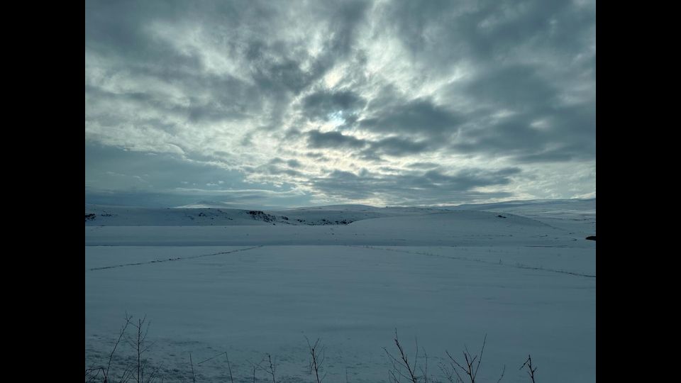L’Anatolia settentrionale innevata in prossimita’ di Kars