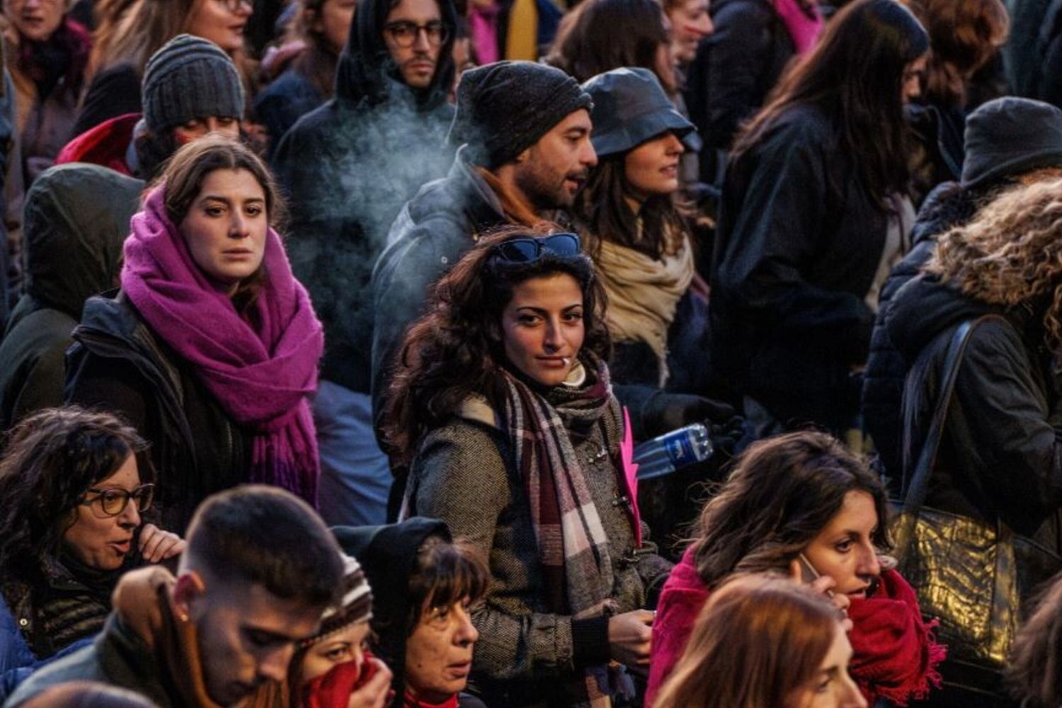 Manifestazione contro la violenza sulle donne