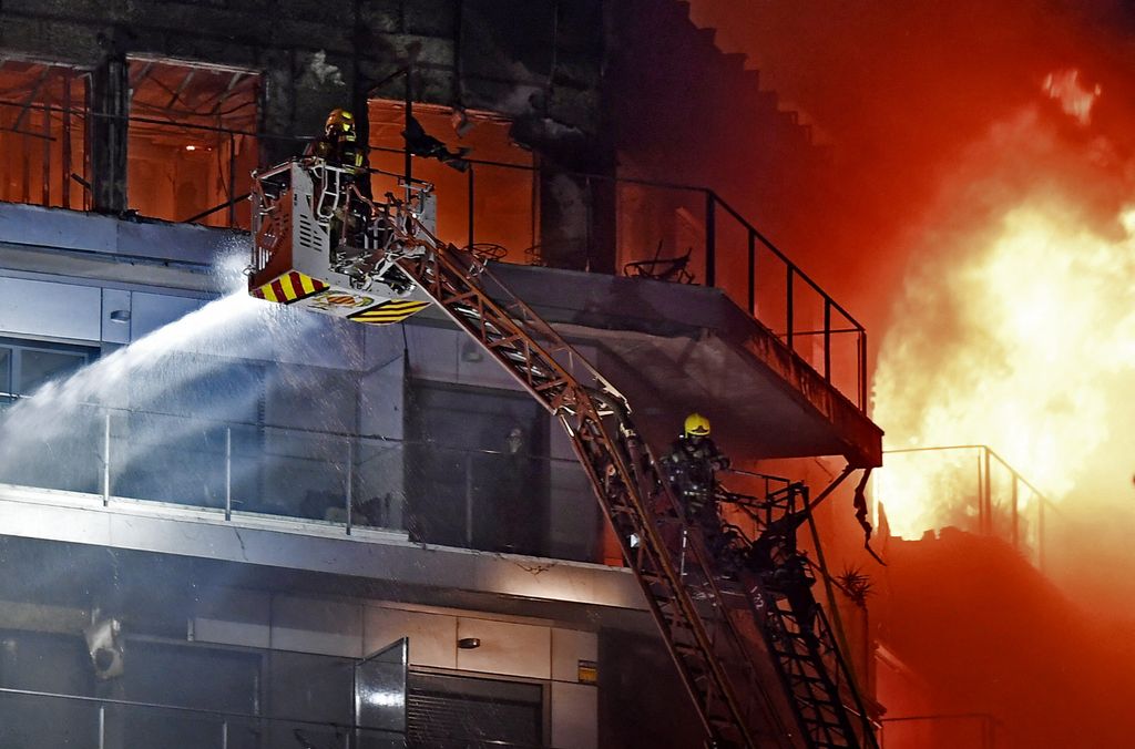 Incendio a Valencia