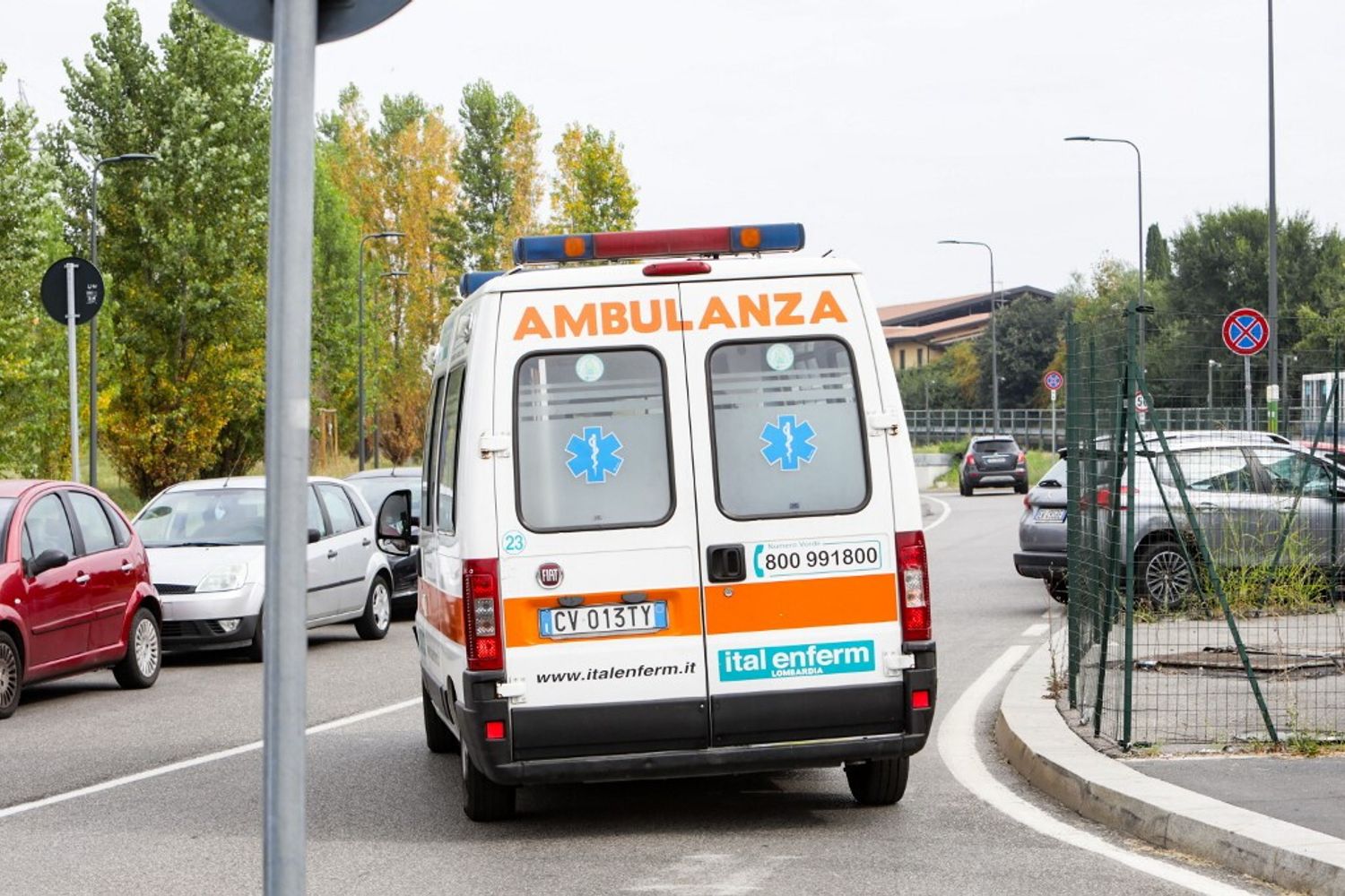 Intervento di un‘ambulanza