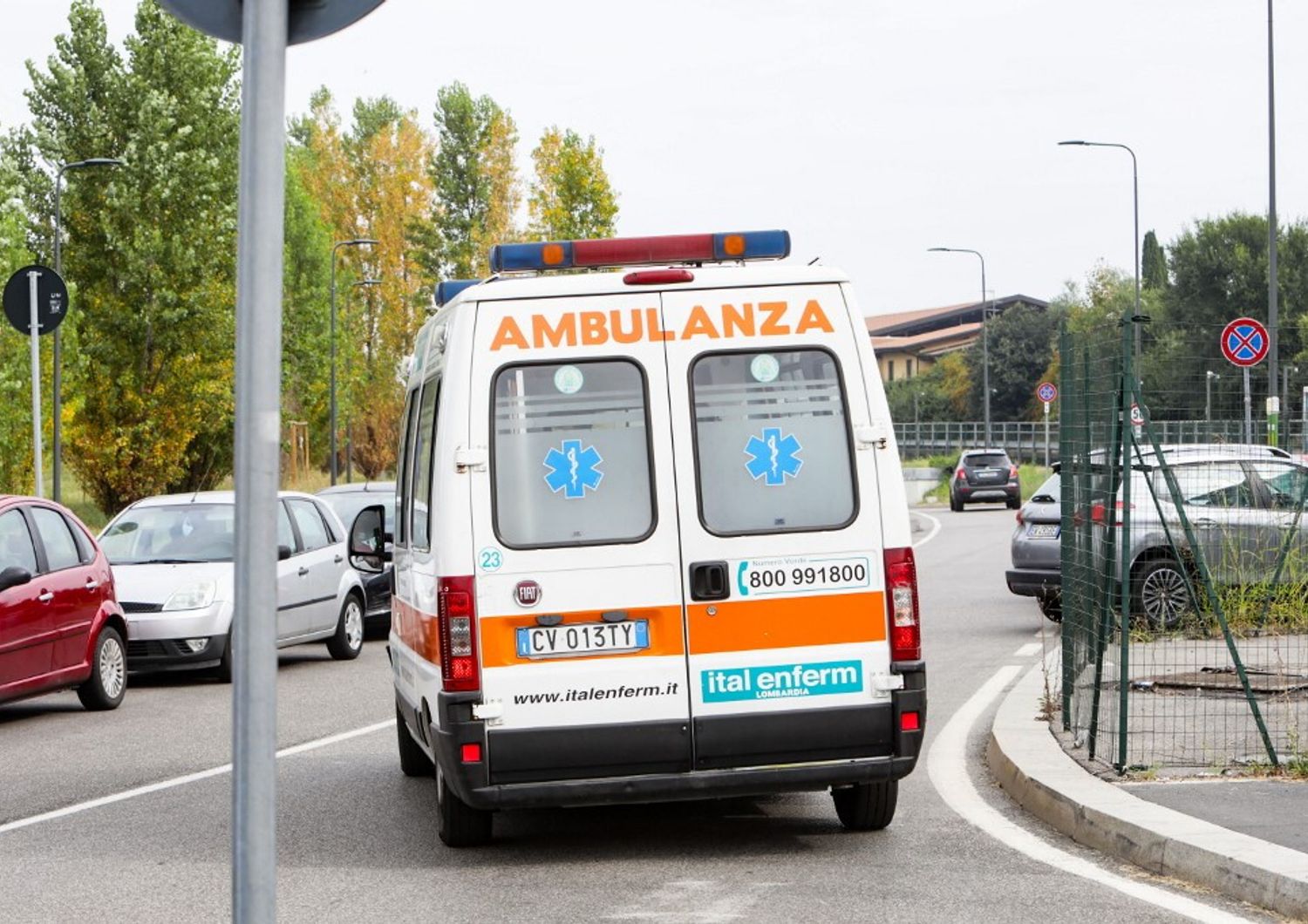 Intervento di un‘ambulanza