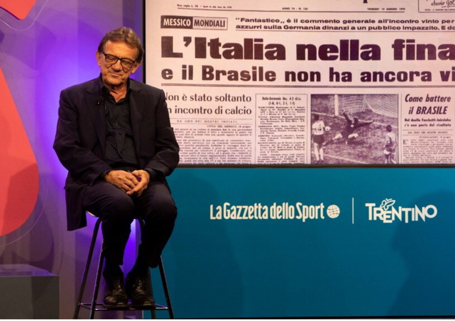 Roberto Boninsegna al Festival dello Sport presso il Teatro Strehler di Milano il 8 ottobre del 2020