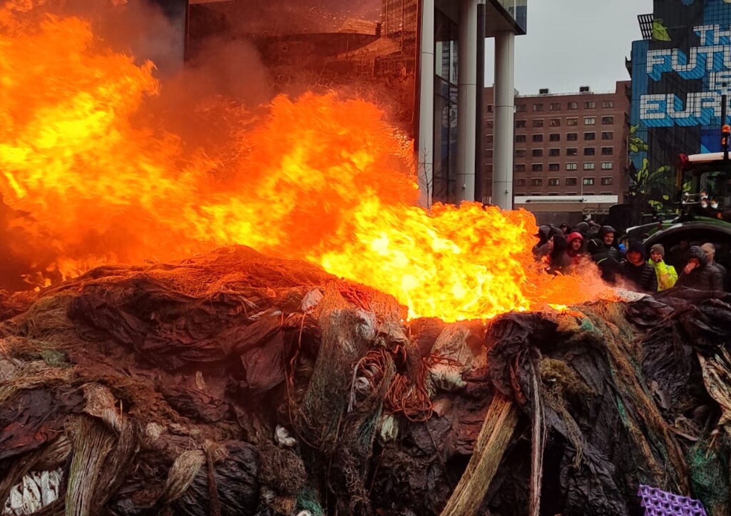 Protesta degli agricoltori a Bruxelles