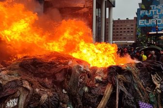 Protesta degli agricoltori a Bruxelles