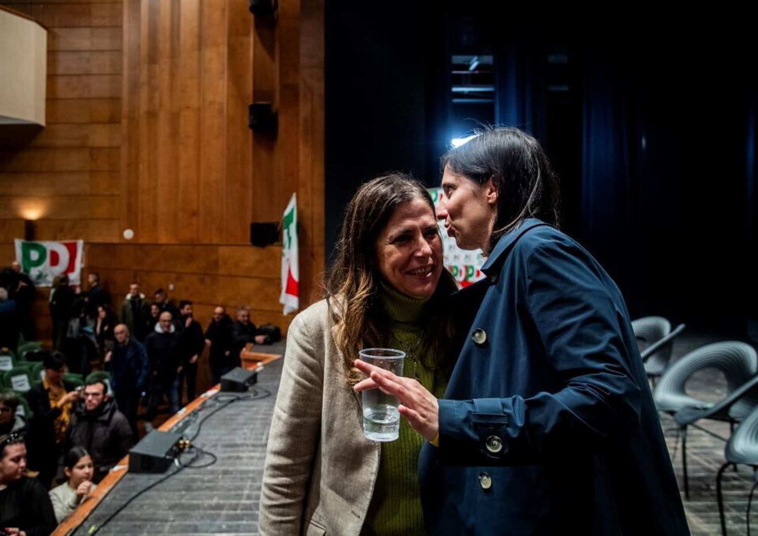20/02/2024 Cagliari, evento della campagna elettorale per le regionali in Sardegna: Alessandra Todde con Elly Schlein