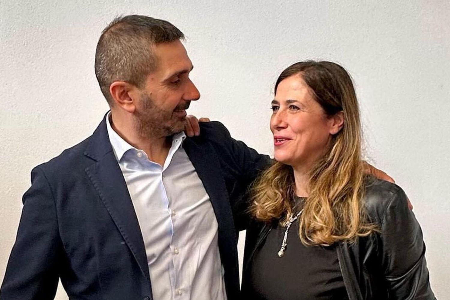 Giuseppe Meloni e Alessandra Todde