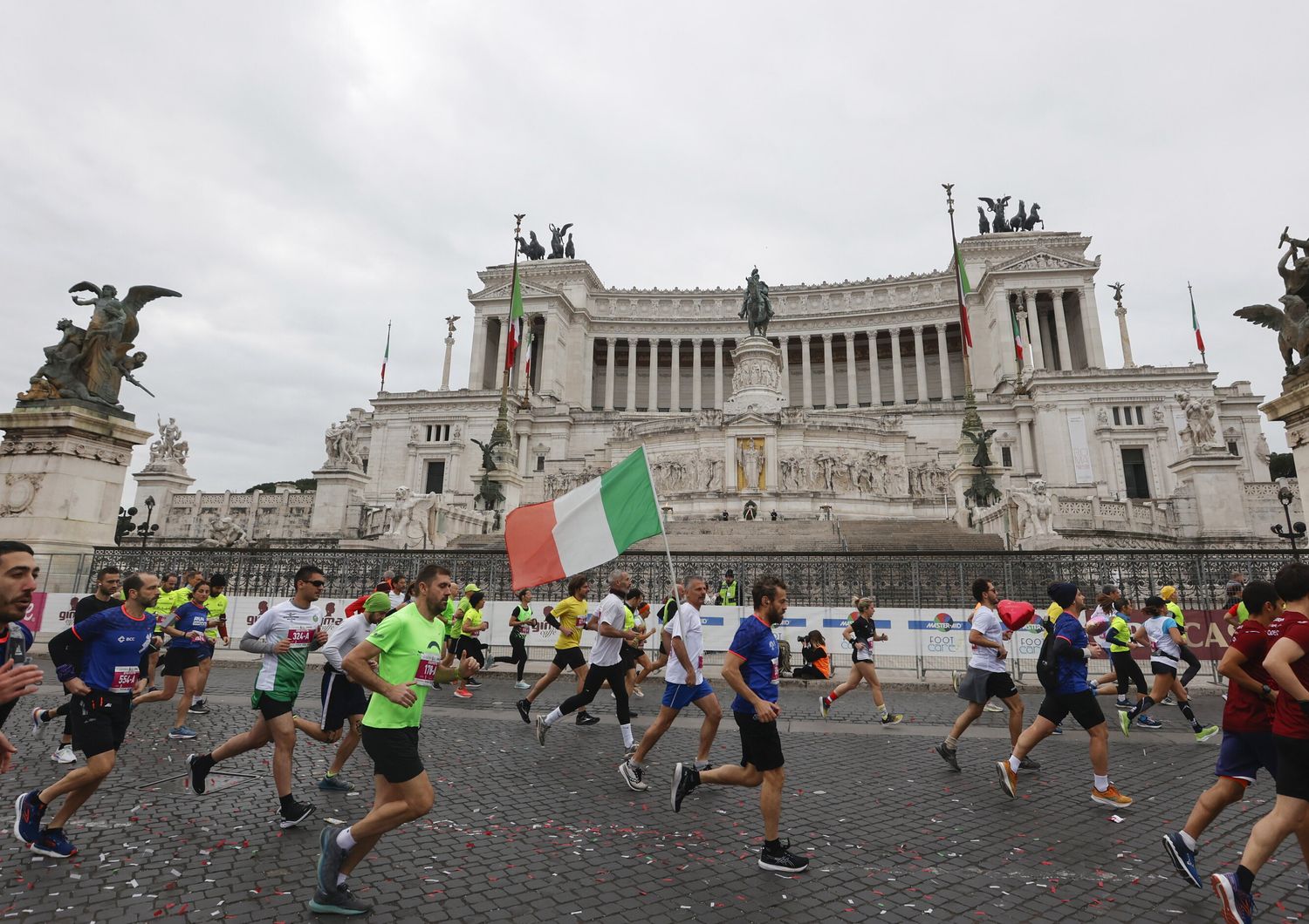 La partenza della Maratona di Roma 2023