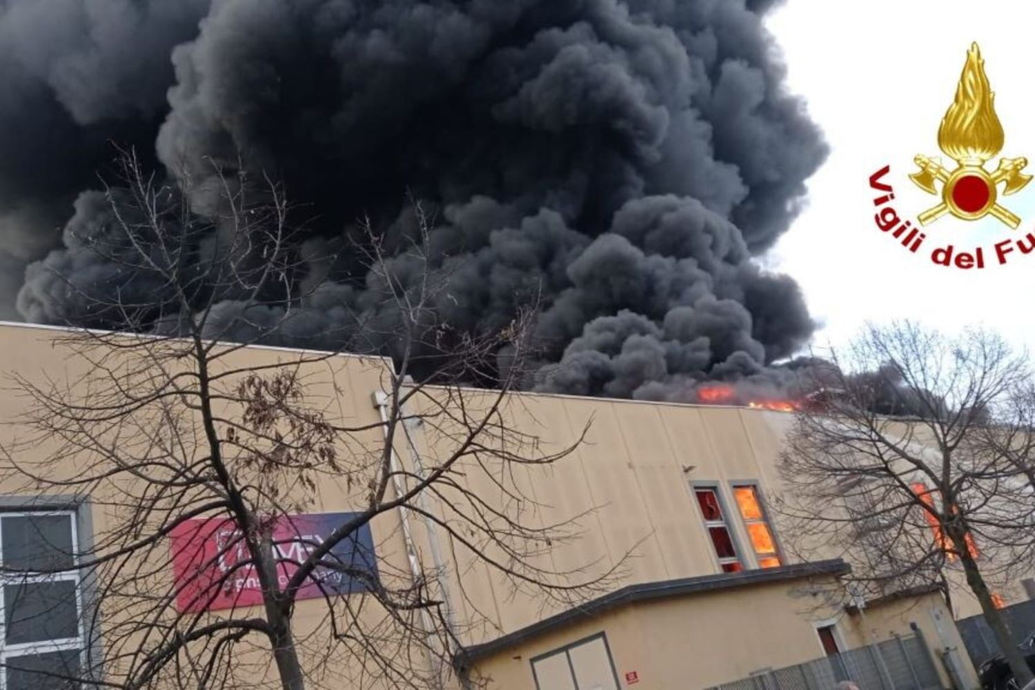 L'incendio all'azienda Arcadia