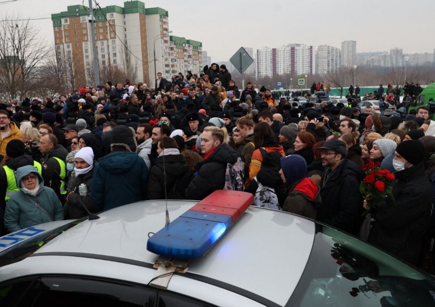 arresti funerali navalny