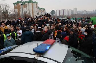 arresti funerali navalny