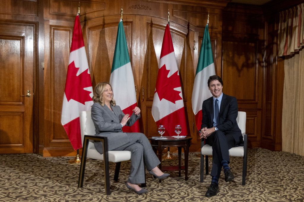 Meloni e Trudeau