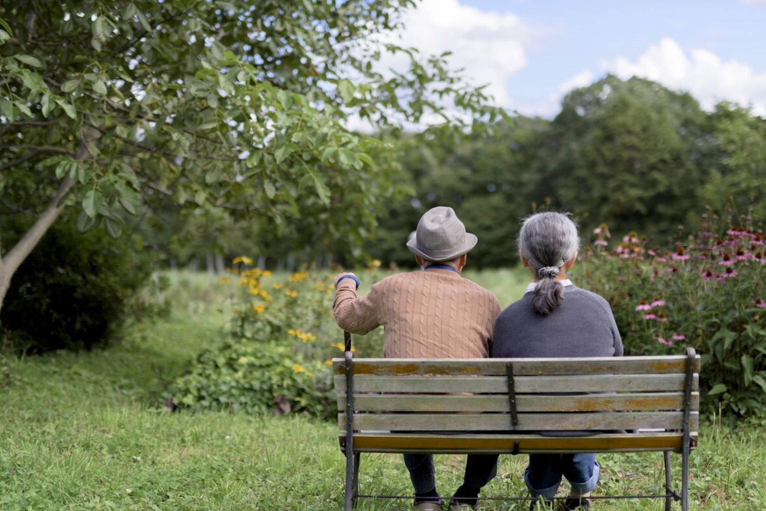 Una coppia di anziani