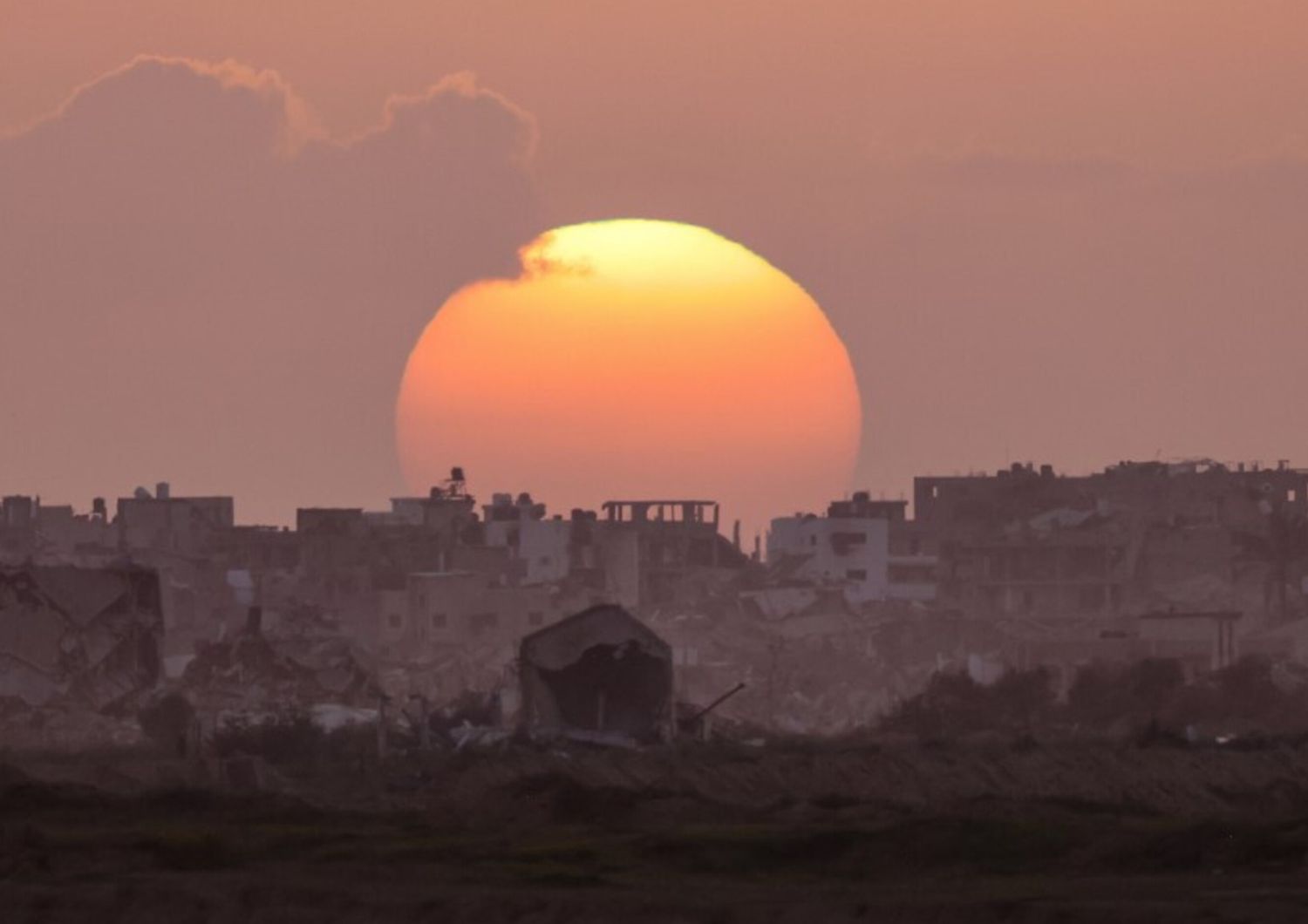 Tramonto su Gaza