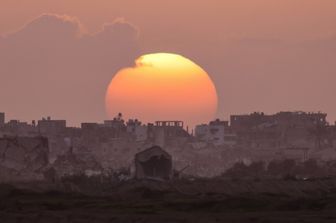 Tramonto su Gaza