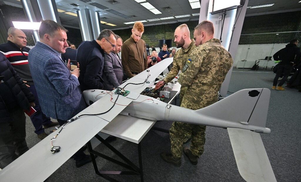 Un drone analizzato dalle forze ucraine