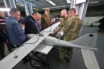 Un drone analizzato dalle forze ucraine