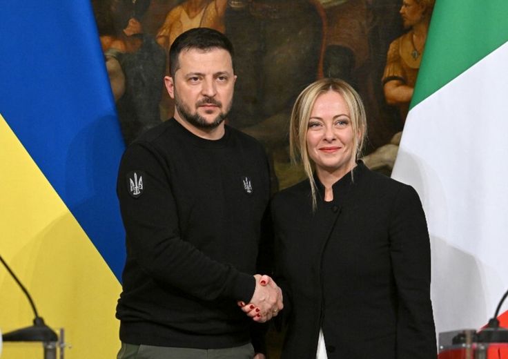 Giorgia Meloni e Zelensky