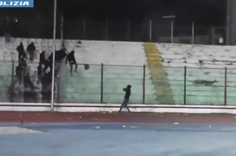 Scontri tra tifosi in Csertana-Foggia