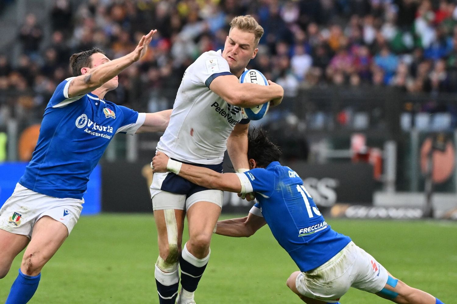 Un momento di Italia-Scozia