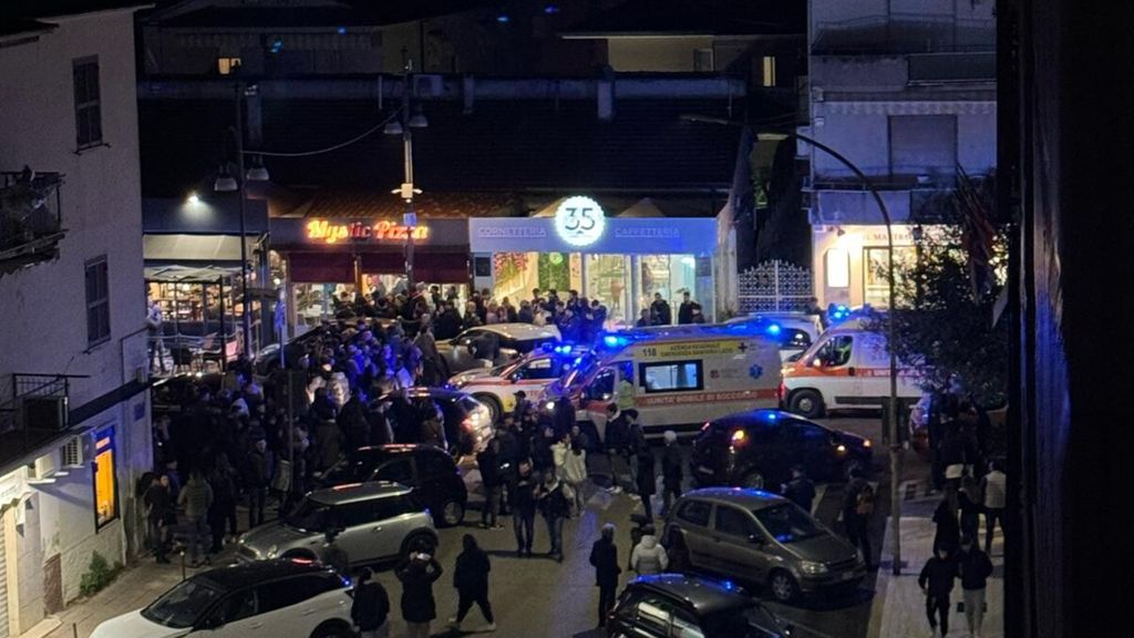 Luogo della sparatoria in Via Aldo Moro a Frosinone