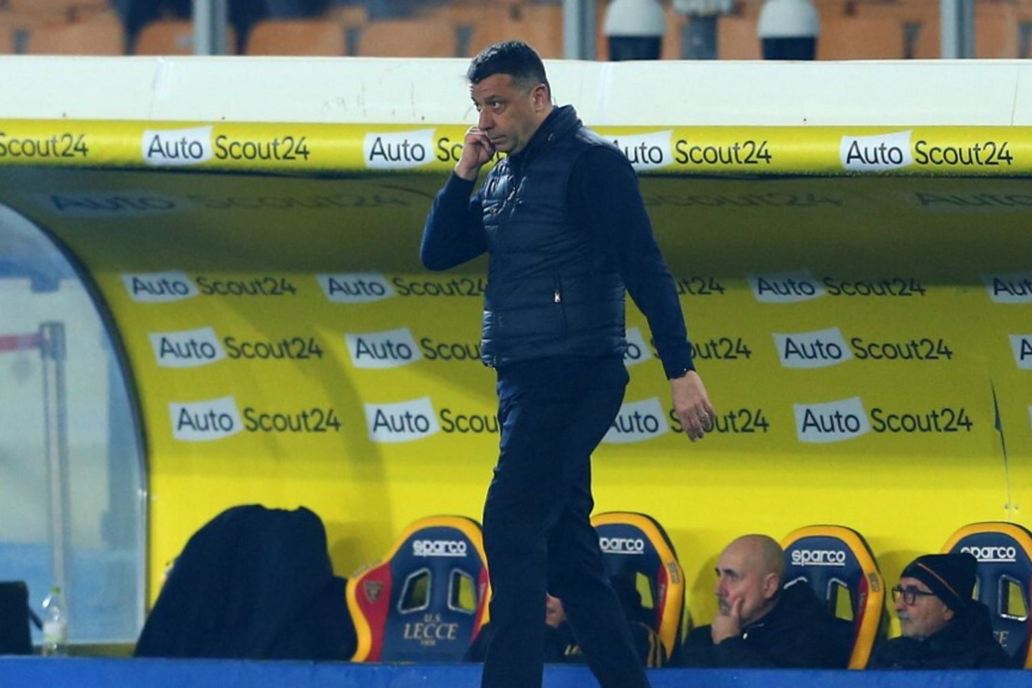 Il tecnico del Lecce D'Aversa