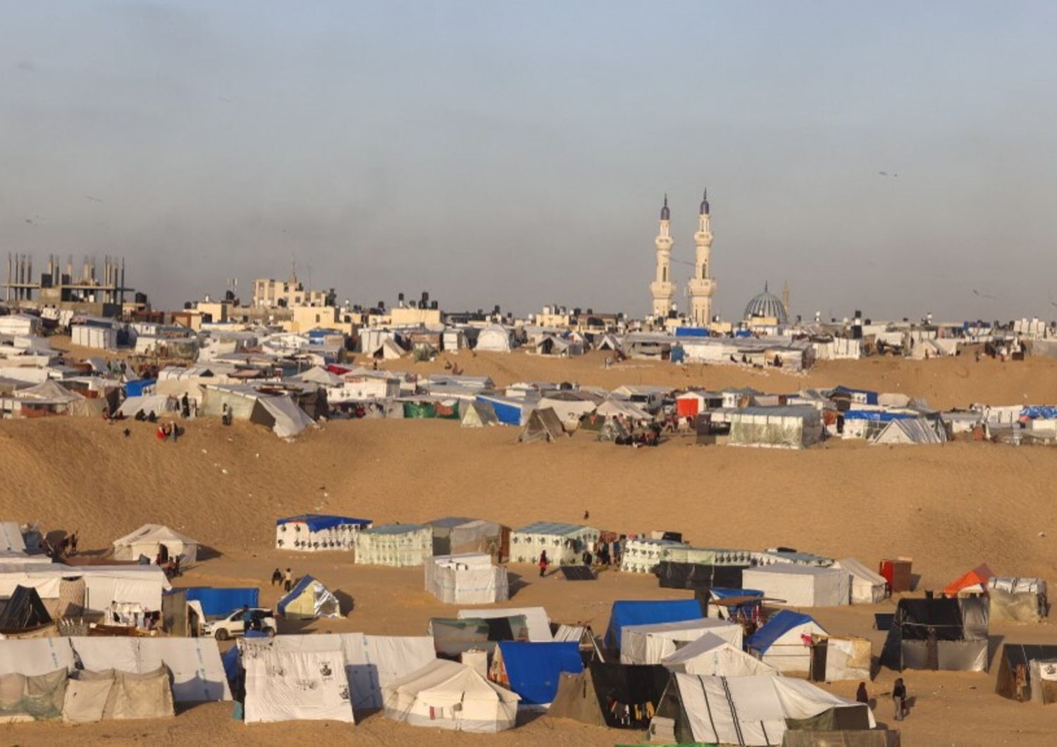 Campo per rifugiati palestinesi a Rafah