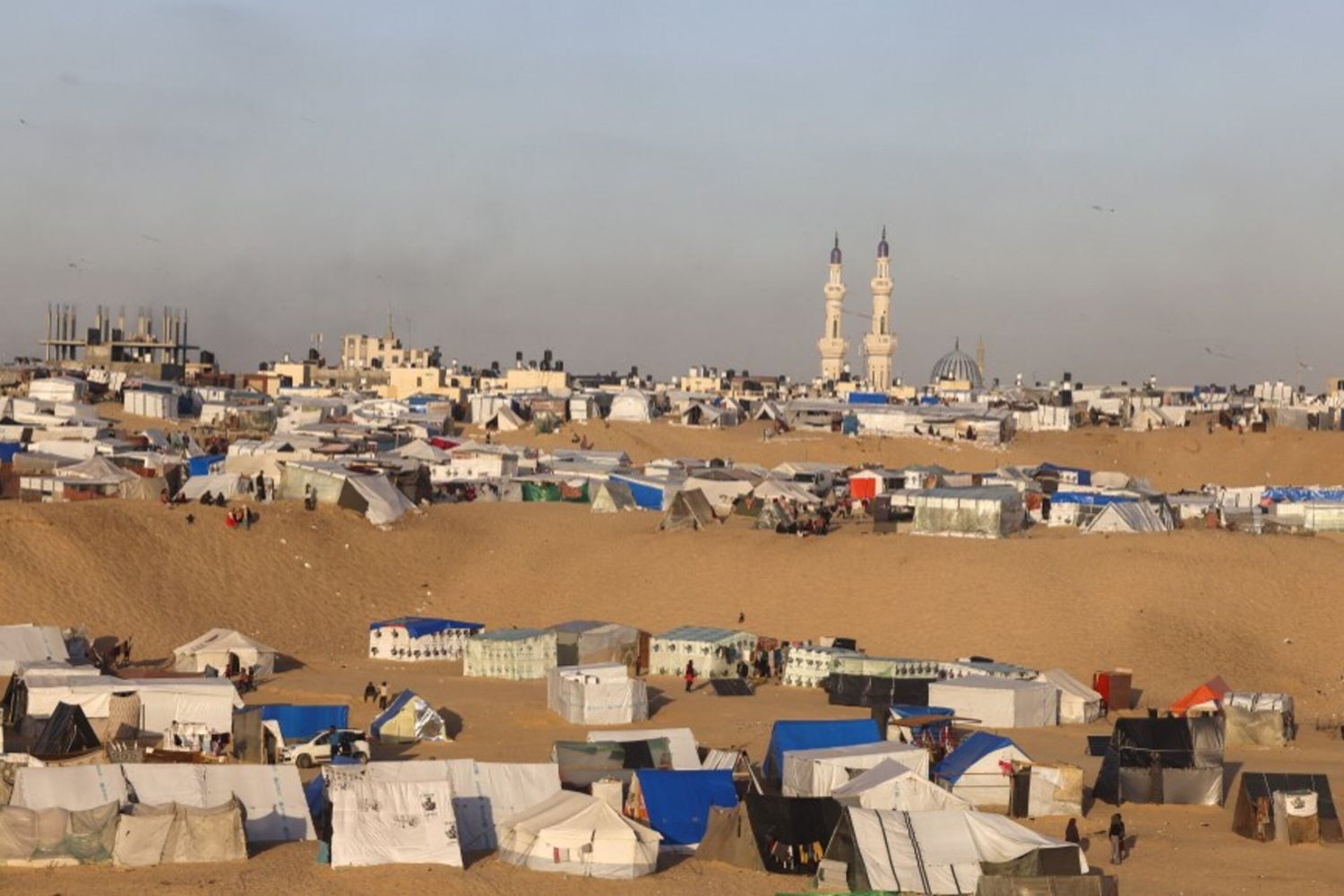 Campo per rifugiati palestinesi a Rafah