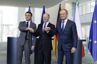 Macron, Scholz e Tusk