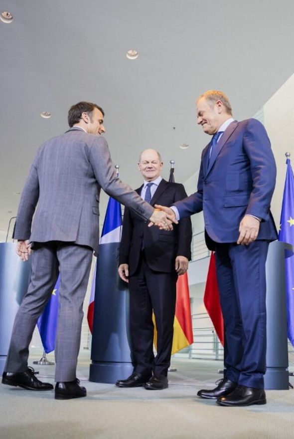 Macron, Scholz, Tusk