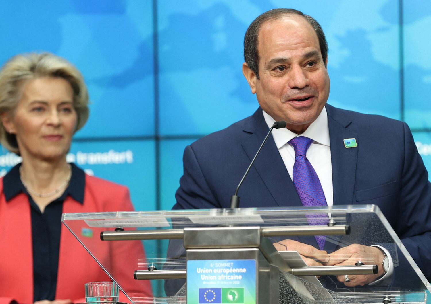 Von Der Leyen e Al Sisi