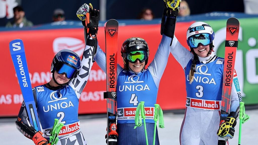 L'esultanza di Federica Brignone